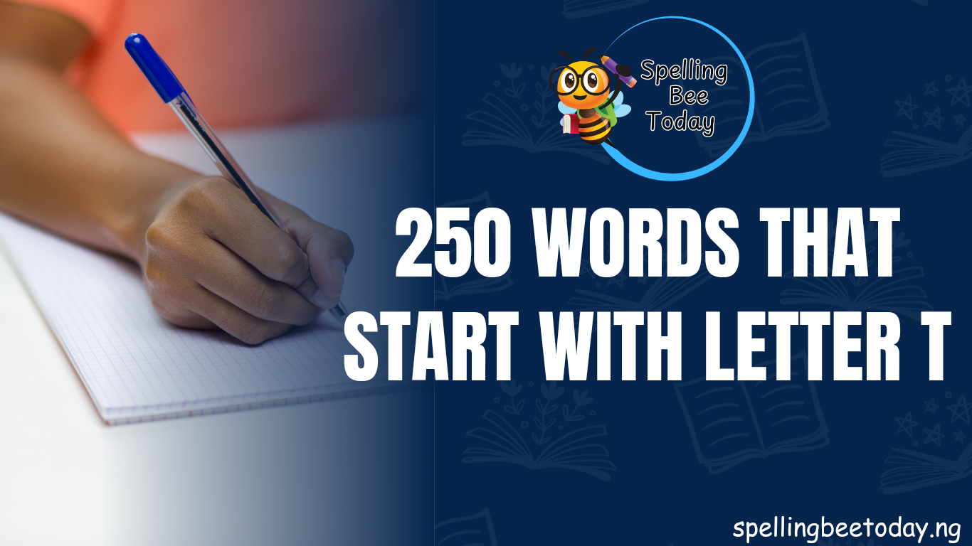 words that start with t