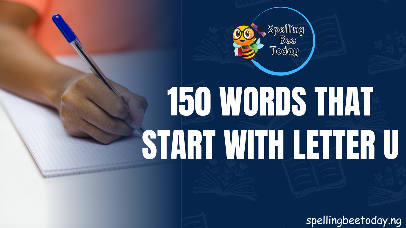 150 Words that start with U (FREE PDF)