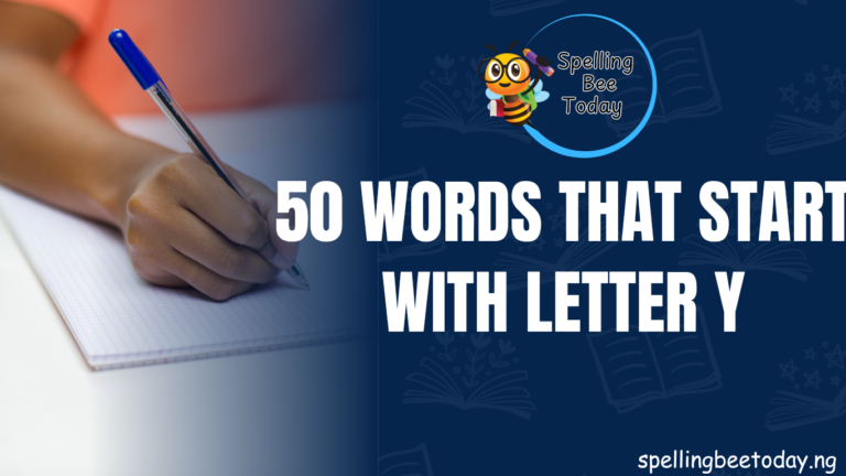 50 Words that Start with Y (FREE PDF)