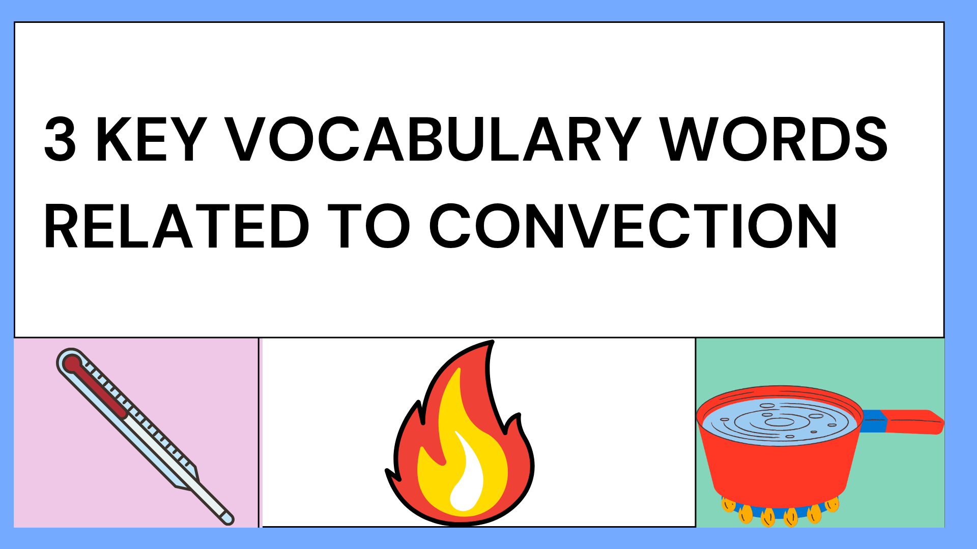 3 Key Vocabulary words related to convection