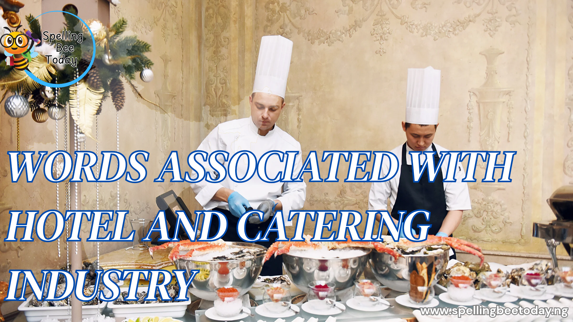 words associated with hotel and catering