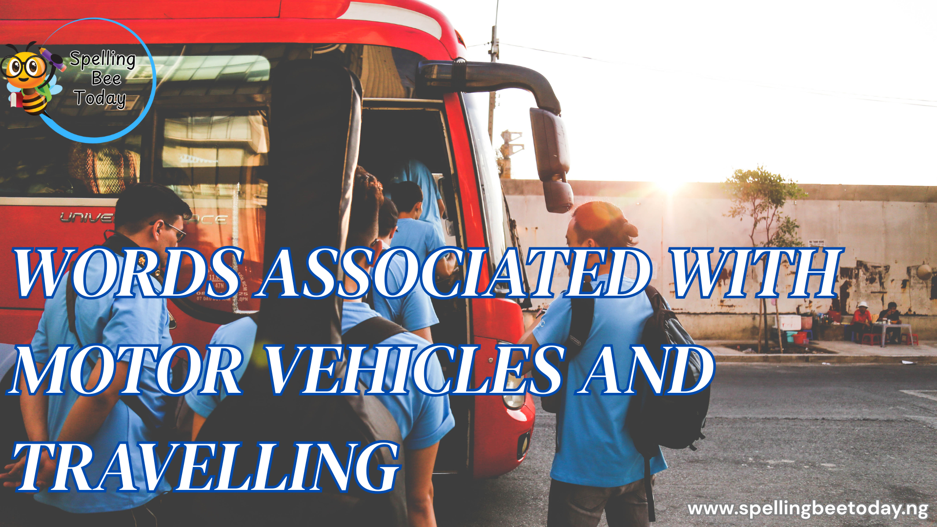 words associated with motor vehicles and travelling