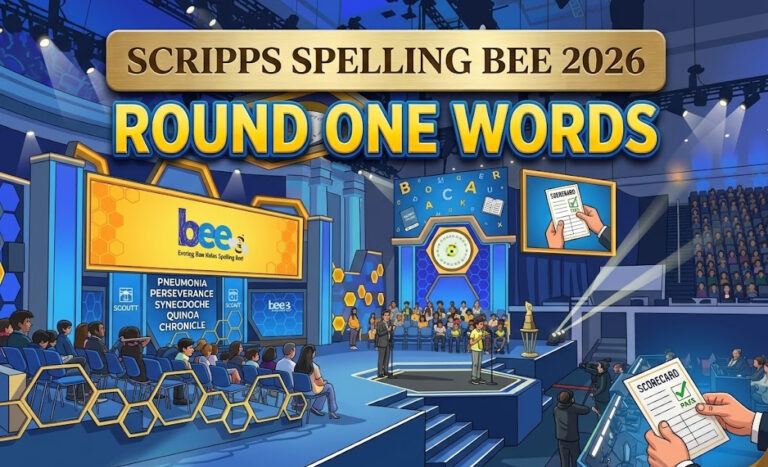 Scripps Spelling Bee 2026 - Round One Words - Spelling Bee Today NG